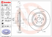 09.D991.11 Brzdový kotouč COATED DISC LINE BREMBO