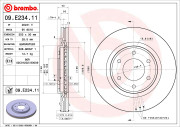 09.E234.11 BREMBO brzdový kotúč 09.E234.11 BREMBO