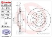 09.N361.11 Brzdový kotouč COATED DISC LINE BREMBO