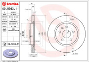 09.N363.11 BREMBO brzdový kotúč 09.N363.11 BREMBO