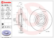 09.N378.11 Brzdový kotouč COATED DISC LINE BREMBO