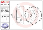 14.C010.10 Brzdový buben ESSENTIAL LINE BREMBO