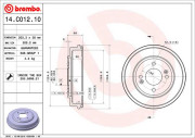 14.C012.10 BREMBO brzdový bubon 14.C012.10 BREMBO