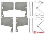 A 02 246 Sada příslušenství, obložení kotoučové brzdy PRIME LINE BREMBO
