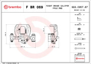 F BR 069 Brzdový třmen PRIME LINE BREMBO