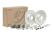 KT 10 029 Souprava brzd, kotoučová brzda BREMBO XTRA LINE, DIRECTIONAL BRAKE PADS BREMBO
