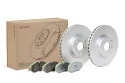 KT 10 031 Souprava brzd, kotoučová brzda BREMBO XTRA LINE, DIRECTIONAL BRAKE PADS BREMBO