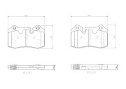 P 02 003 Sada brzdových destiček, kotoučová brzda PRIME LINE BREMBO