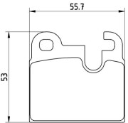 P 06 004 Sada brzdových destiček, kotoučová brzda PRIME LINE BREMBO