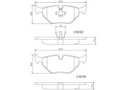 P06011N Sada brzdových destiček, kotoučová brzda PRIME LINE - Ceramic BREMBO