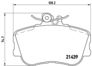 P 06 017 Sada brzdových destiček, kotoučová brzda PRIME LINE BREMBO