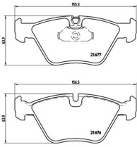 P 06 022 Sada brzdových destiček, kotoučová brzda PRIME LINE BREMBO