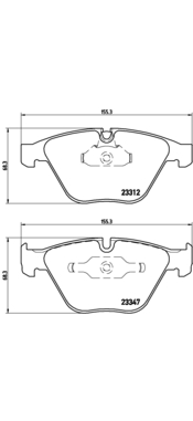 P 06 031 Sada brzdových destiček, kotoučová brzda PRIME LINE BREMBO