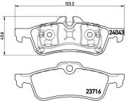 P 06 032 Sada brzdových destiček, kotoučová brzda PRIME LINE BREMBO