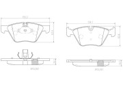 P06036N Sada brzdových destiček, kotoučová brzda PRIME LINE - Ceramic BREMBO