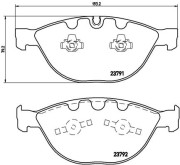 P 06 047 Sada brzdových destiček, kotoučová brzda PRIME LINE BREMBO