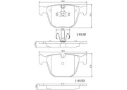 P06053N Sada brzdových destiček, kotoučová brzda PRIME LINE - Ceramic BREMBO