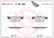 P 06 094 Brzdové destičky PRIME LINE BREMBO
