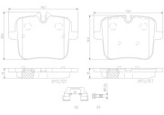 P06109N Sada brzdových destiček, kotoučová brzda BREMBO NAO LINE BREMBO