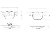 P 06 118 Sada brzdových destiček, kotoučová brzda PRIME LINE BREMBO