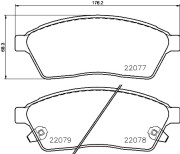 P 09 009 Sada brzdových destiček, kotoučová brzda PRIME LINE BREMBO