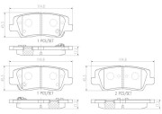 P09023N Sada brzdových destiček, kotoučová brzda PRIME LINE - Ceramic BREMBO