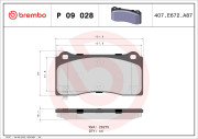 P09028N Sada brzdových destiček, kotoučová brzda PRIME LINE - Ceramic BREMBO