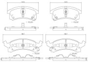 P10038N Sada brzdových destiček, kotoučová brzda PRIME LINE - Ceramic BREMBO