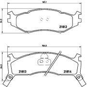 P 11 006 Sada brzdových destiček, kotoučová brzda PRIME LINE BREMBO