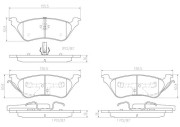 P11014N Sada brzdových destiček, kotoučová brzda PRIME LINE - Ceramic BREMBO