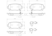 P11021N Sada brzdových destiček, kotoučová brzda BREMBO NAO LINE BREMBO