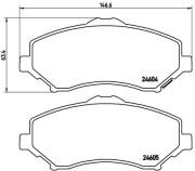 P 11 025 Sada brzdových destiček, kotoučová brzda PRIME LINE BREMBO