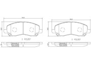 P18027N Sada brzdových destiček, kotoučová brzda PRIME LINE - Ceramic BREMBO