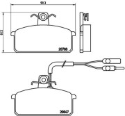 P 23 019 Sada brzdových destiček, kotoučová brzda PRIME LINE BREMBO