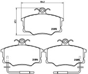 P 23 034 Sada brzdových destiček, kotoučová brzda PRIME LINE BREMBO