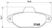 P 23 054 Sada brzdových destiček, kotoučová brzda PRIME LINE BREMBO