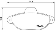 P 23 060 Sada brzdových destiček, kotoučová brzda PRIME LINE BREMBO