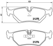 P 23 062 Sada brzdových destiček, kotoučová brzda PRIME LINE BREMBO