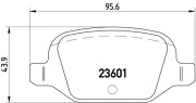 P 23 064 Sada brzdových destiček, kotoučová brzda PRIME LINE BREMBO