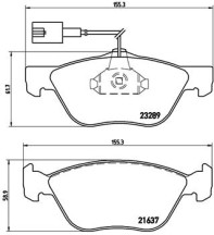 P 23 077 Sada brzdových destiček, kotoučová brzda PRIME LINE BREMBO