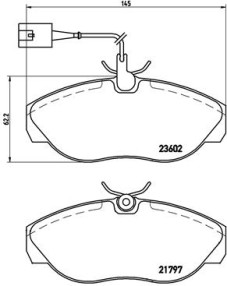 P 23 083 Sada brzdových destiček, kotoučová brzda PRIME LINE BREMBO