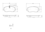 P23090N Sada brzdových destiček, kotoučová brzda PRIME LINE - Ceramic BREMBO