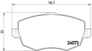 P 23 094 Sada brzdových destiček, kotoučová brzda PRIME LINE BREMBO