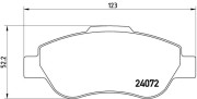 P 23 097 Sada brzdových destiček, kotoučová brzda PRIME LINE BREMBO