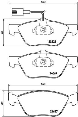 P 23 112 Sada brzdových destiček, kotoučová brzda PRIME LINE BREMBO