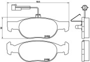 P 23 113 Sada brzdových destiček, kotoučová brzda PRIME LINE BREMBO