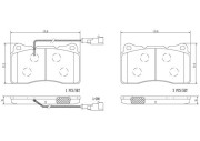 P23115N Sada brzdových destiček, kotoučová brzda PRIME LINE - Ceramic BREMBO