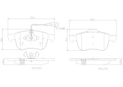 P23132N Sada brzdových destiček, kotoučová brzda PRIME LINE - Ceramic BREMBO