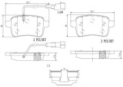 P23133N Sada brzdových destiček, kotoučová brzda PRIME LINE - Ceramic BREMBO