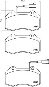 P 23 139 Sada brzdových destiček, kotoučová brzda PRIME LINE BREMBO